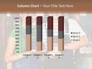 A Man And A Woman Are Holding A Bottle PowerPoint Template