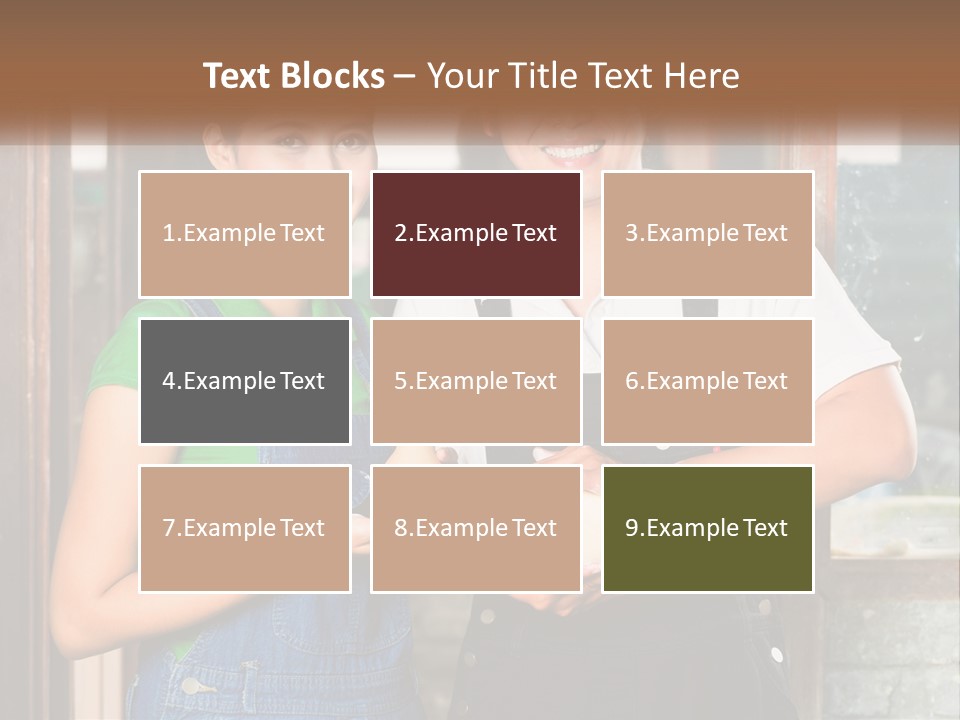 A Man And A Woman Are Holding A Bottle PowerPoint Template