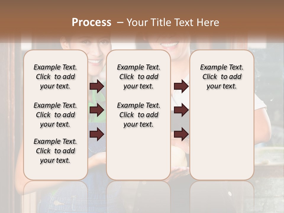 A Man And A Woman Are Holding A Bottle PowerPoint Template
