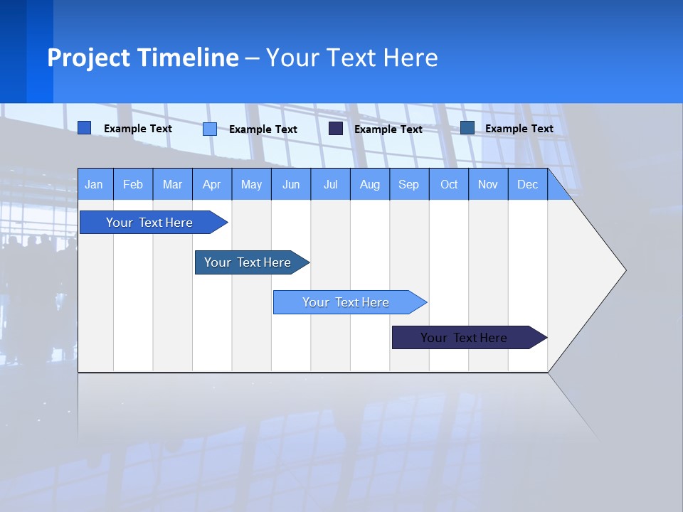 A Group Of People Walking Through An Airport PowerPoint Template