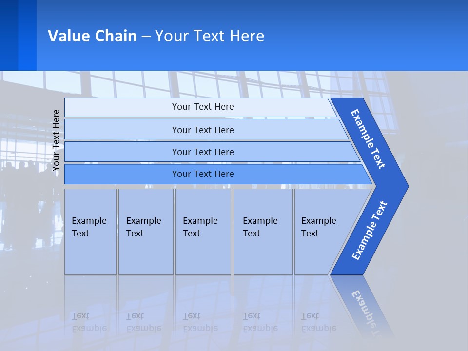 A Group Of People Walking Through An Airport PowerPoint Template