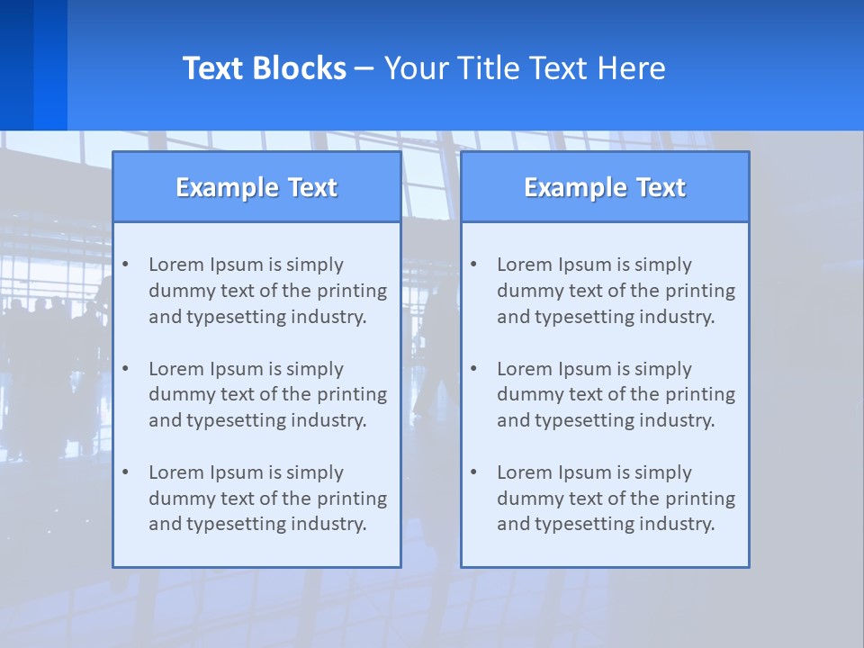 A Group Of People Walking Through An Airport PowerPoint Template