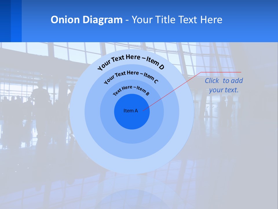 A Group Of People Walking Through An Airport PowerPoint Template
