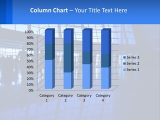 A Group Of People Walking Through An Airport PowerPoint Template