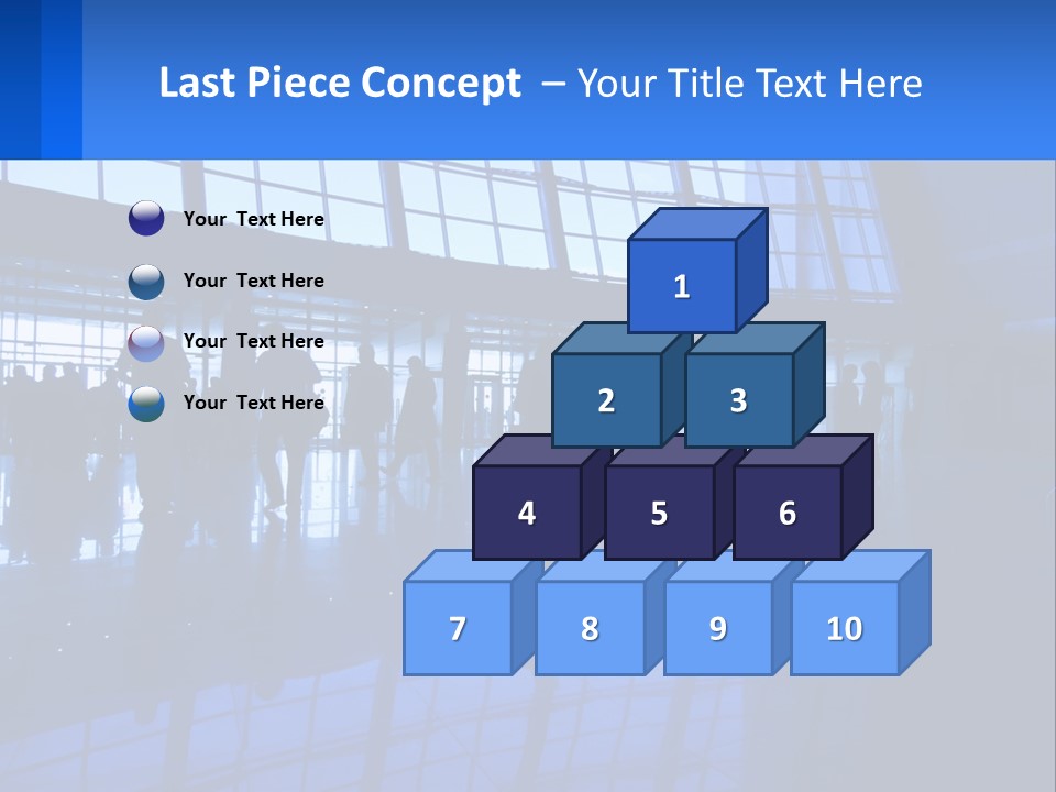 A Group Of People Walking Through An Airport PowerPoint Template