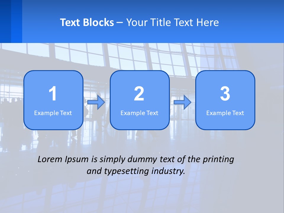 A Group Of People Walking Through An Airport PowerPoint Template
