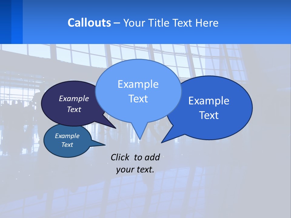 A Group Of People Walking Through An Airport PowerPoint Template