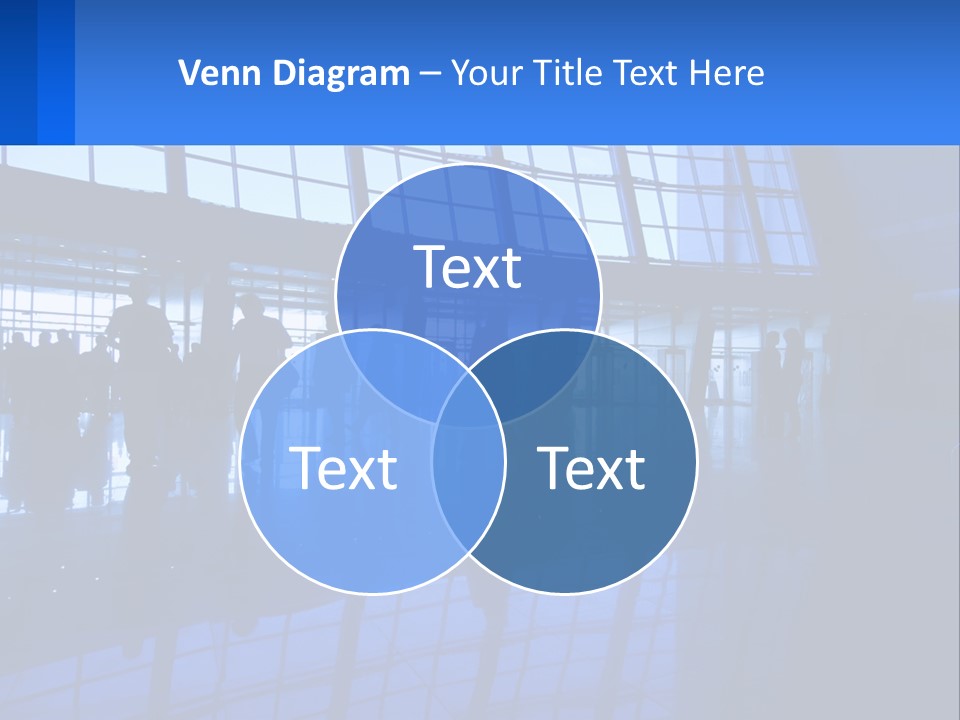 A Group Of People Walking Through An Airport PowerPoint Template