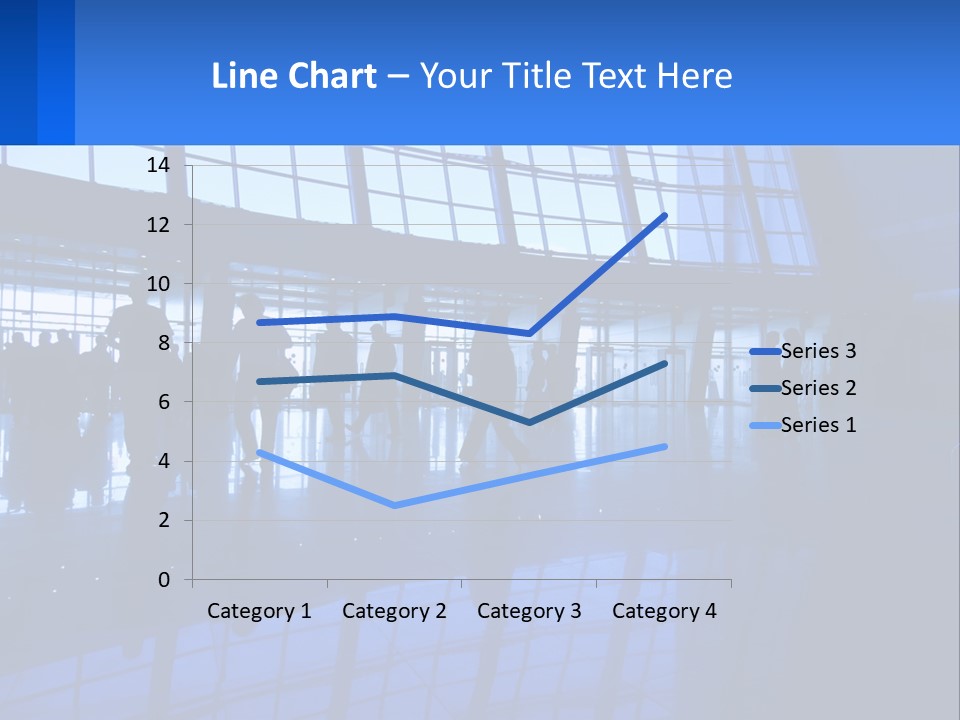 A Group Of People Walking Through An Airport PowerPoint Template