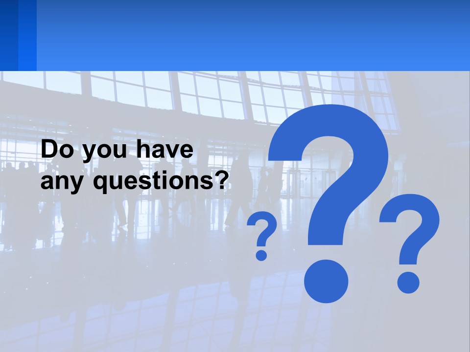 A Group Of People Walking Through An Airport PowerPoint Template