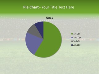 A Soccer Field With A Stadium Full Of People PowerPoint Template