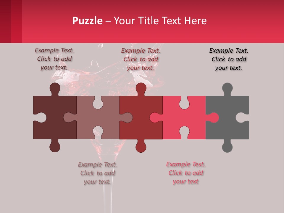 A Red Drink Splashing Into A Martini Glass PowerPoint Template