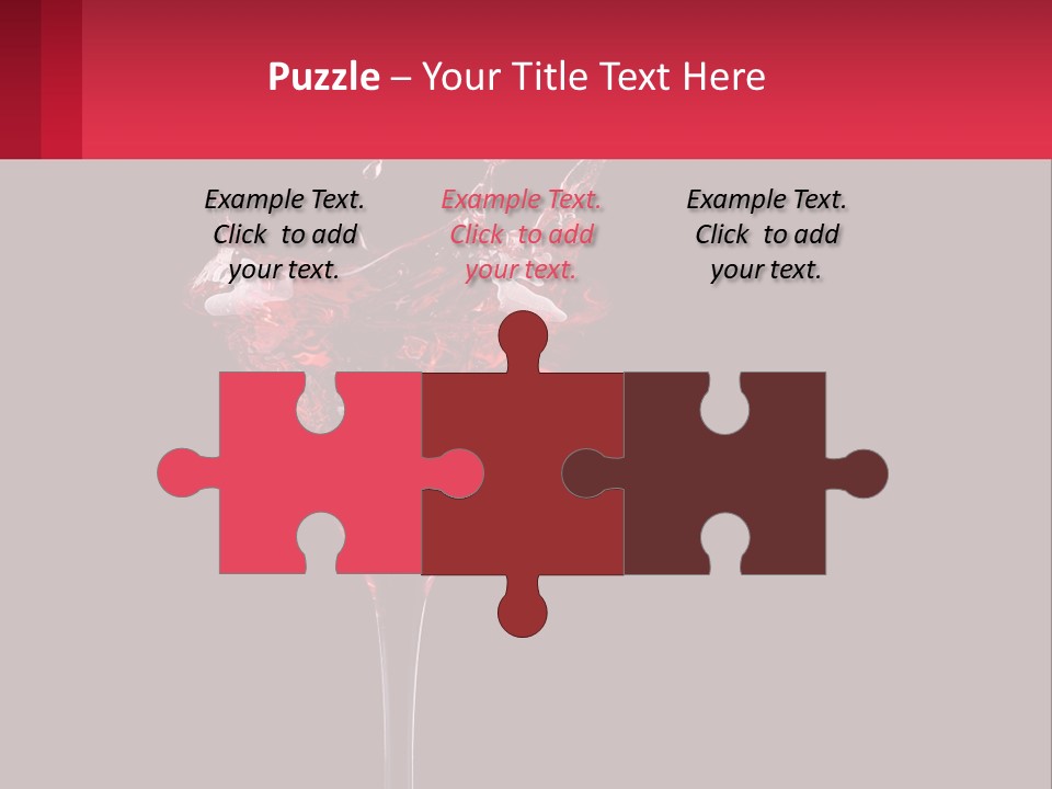 A Red Drink Splashing Into A Martini Glass PowerPoint Template