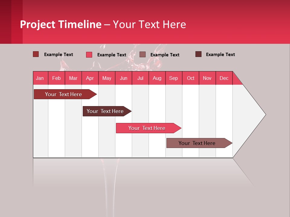 A Red Drink Splashing Into A Martini Glass PowerPoint Template