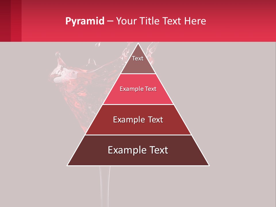 A Red Drink Splashing Into A Martini Glass PowerPoint Template