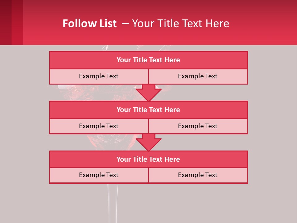 A Red Drink Splashing Into A Martini Glass PowerPoint Template