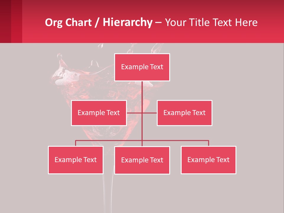 A Red Drink Splashing Into A Martini Glass PowerPoint Template