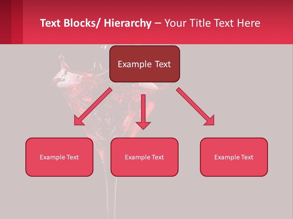 A Red Drink Splashing Into A Martini Glass PowerPoint Template