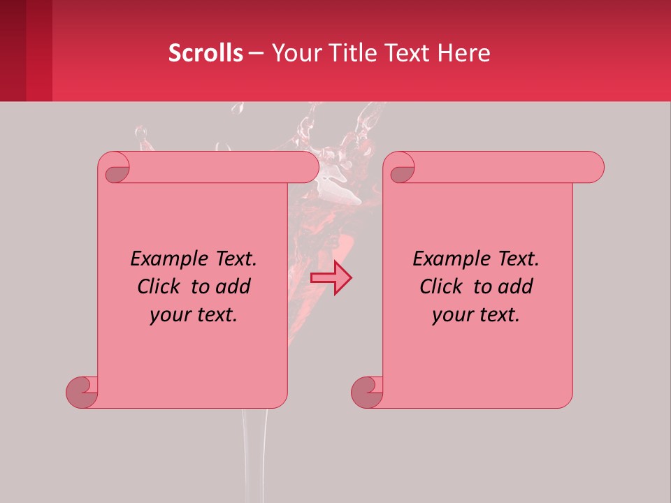 A Red Drink Splashing Into A Martini Glass PowerPoint Template