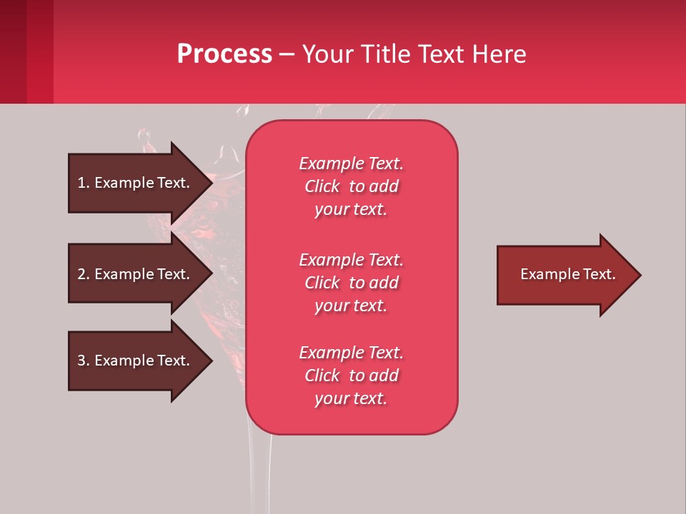 A Red Drink Splashing Into A Martini Glass PowerPoint Template