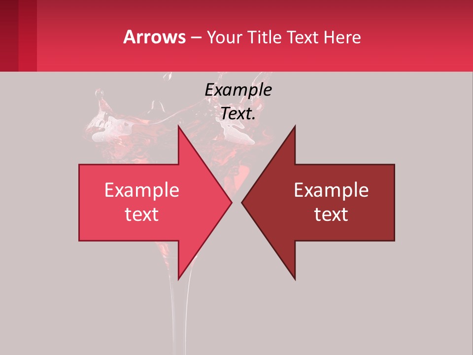 A Red Drink Splashing Into A Martini Glass PowerPoint Template