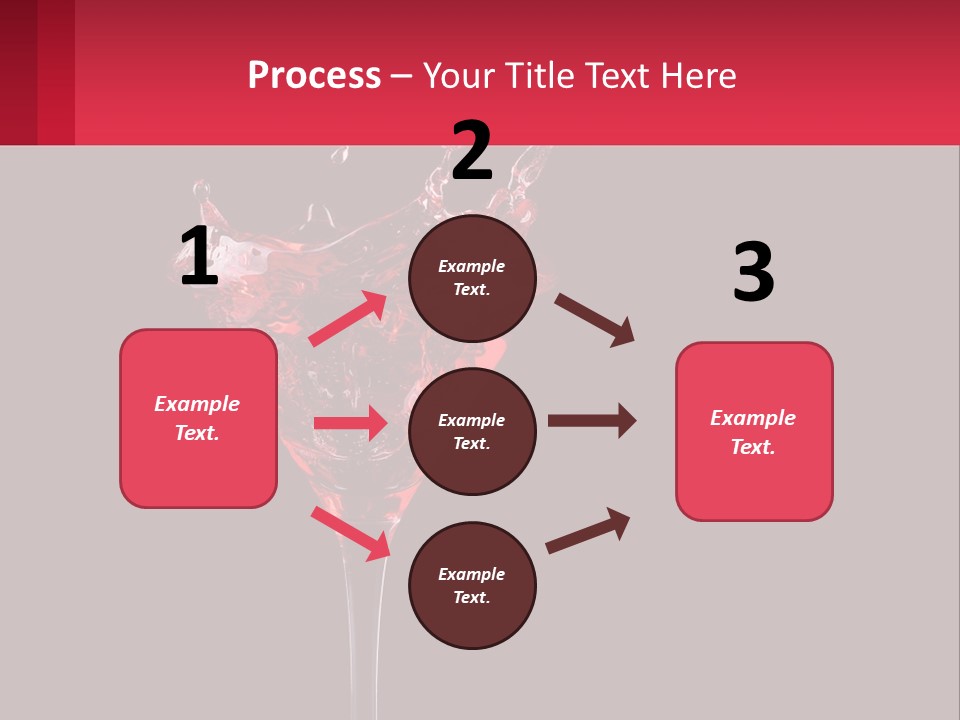 A Red Drink Splashing Into A Martini Glass PowerPoint Template