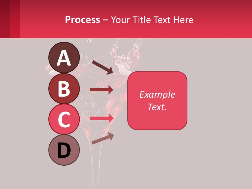 A Red Drink Splashing Into A Martini Glass PowerPoint Template