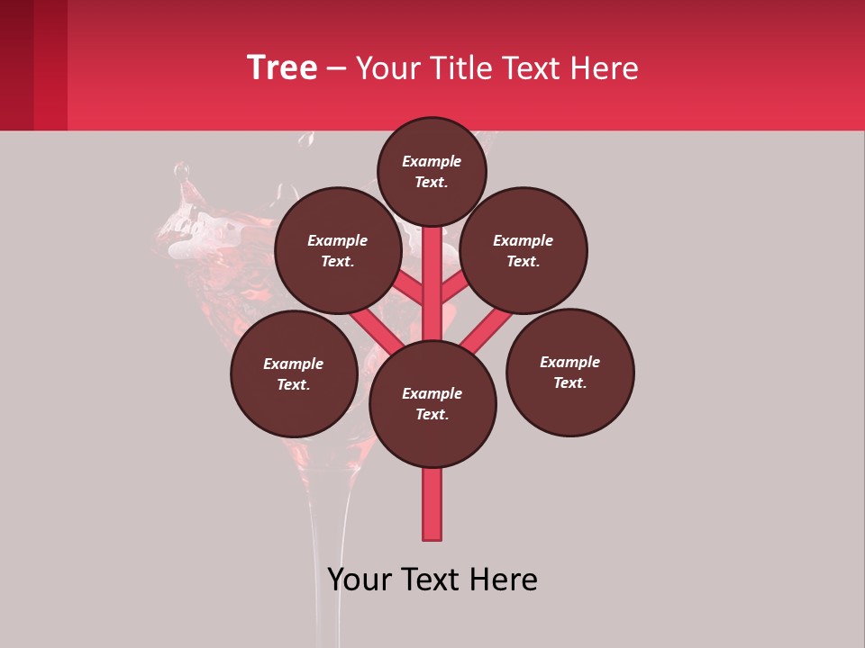 A Red Drink Splashing Into A Martini Glass PowerPoint Template