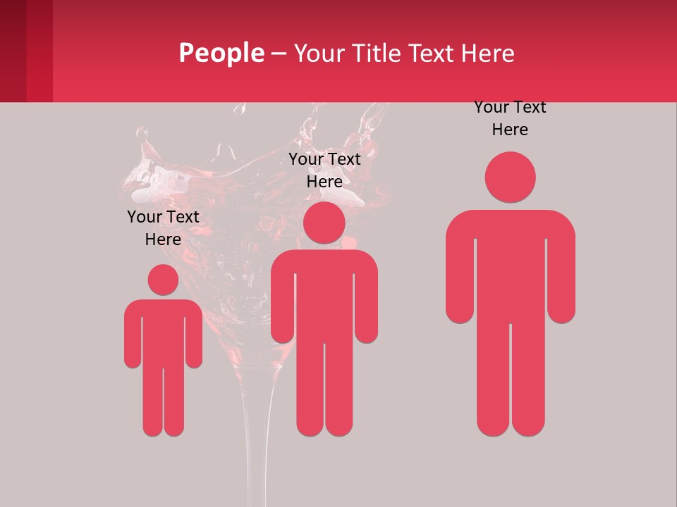 A Red Drink Splashing Into A Martini Glass PowerPoint Template