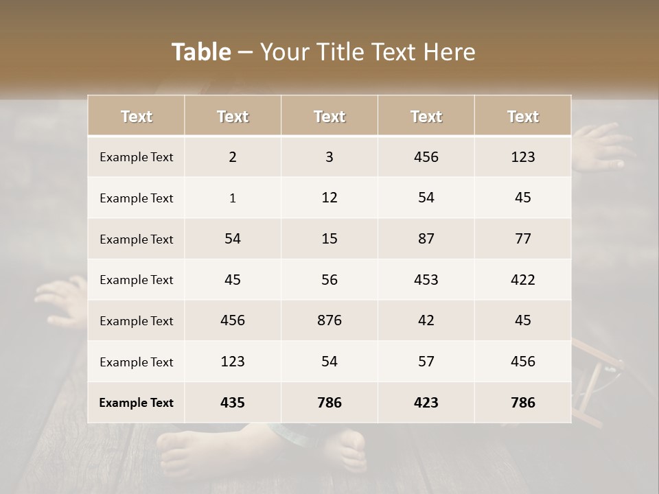 A Young Boy In A Hat And Scarf Sitting On A Wooden Floor PowerPoint Template