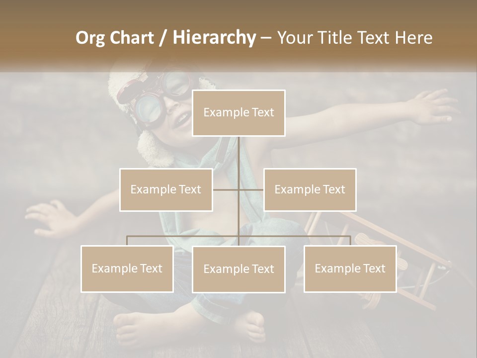 A Young Boy In A Hat And Scarf Sitting On A Wooden Floor PowerPoint Template