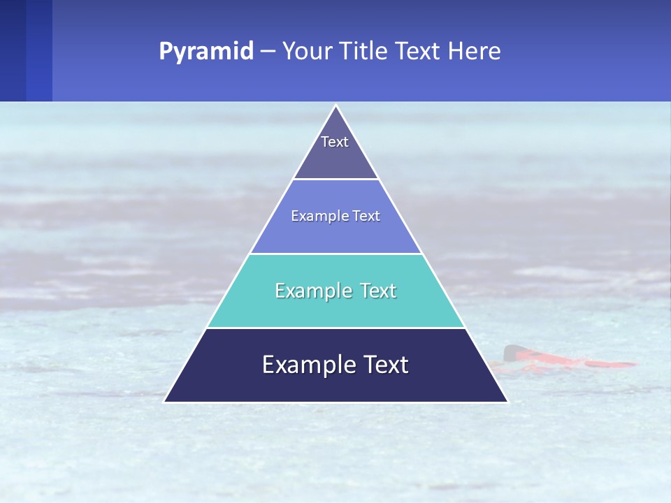 A Person Swimming In The Ocean With A Blue Background PowerPoint Template