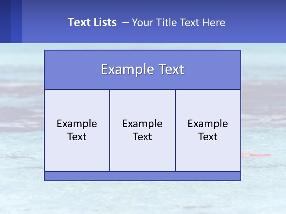 A Person Swimming In The Ocean With A Blue Background PowerPoint Template