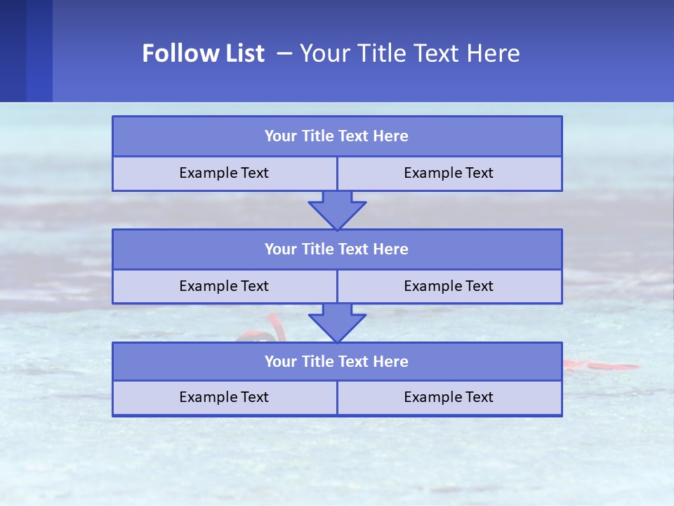 A Person Swimming In The Ocean With A Blue Background PowerPoint Template