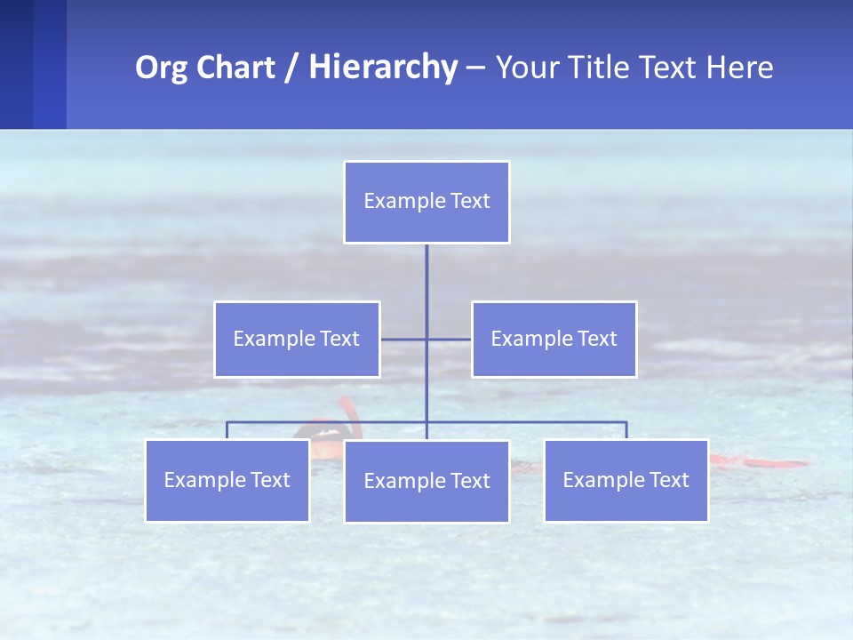 A Person Swimming In The Ocean With A Blue Background PowerPoint Template