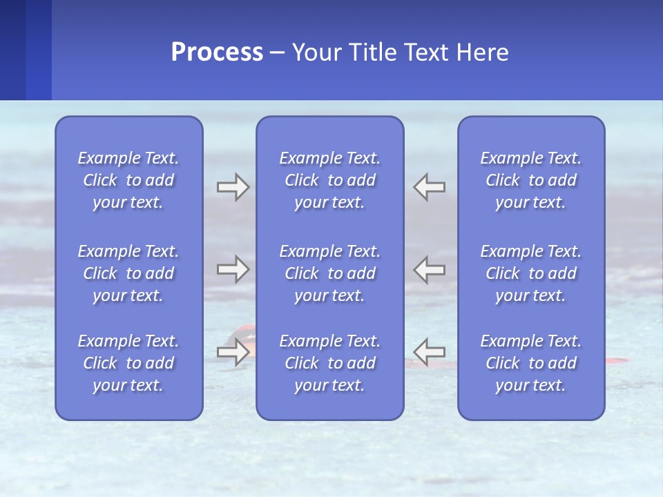 A Person Swimming In The Ocean With A Blue Background PowerPoint Template