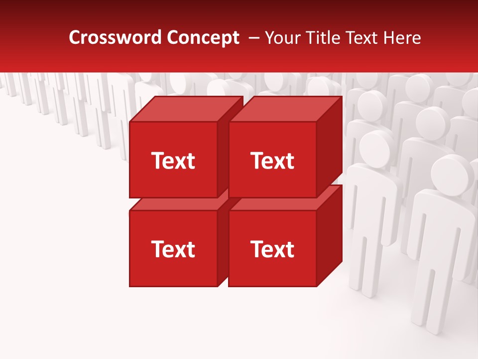 A Group Of People Standing In Front Of A Red Sign PowerPoint Template