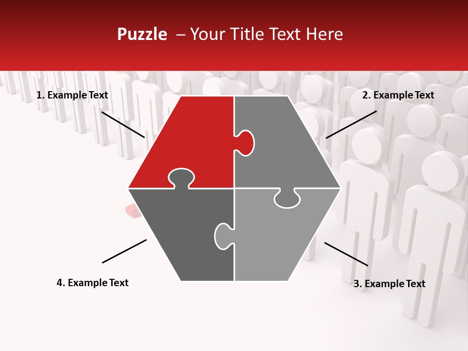 A Group Of People Standing In Front Of A Red Sign PowerPoint Template