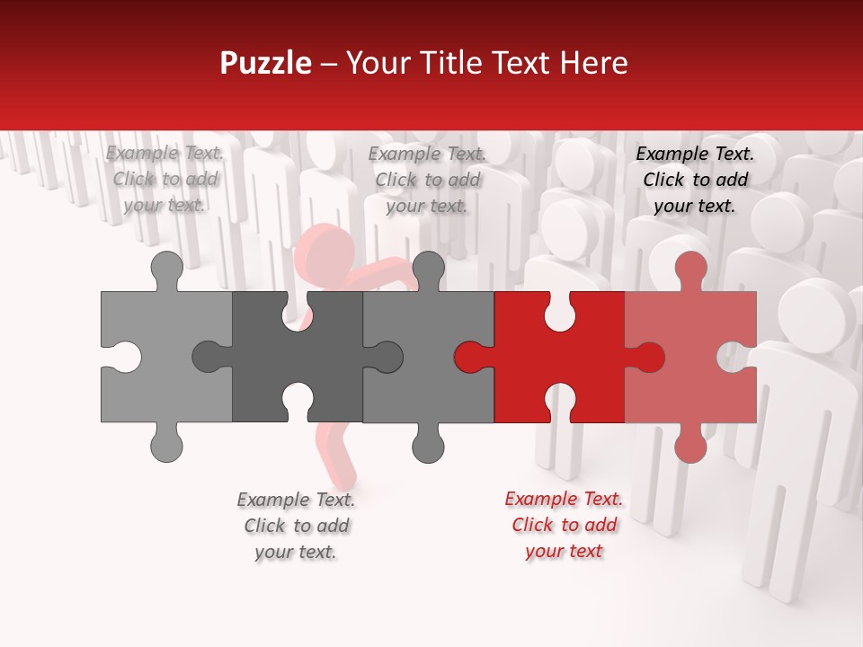 A Group Of People Standing In Front Of A Red Sign PowerPoint Template