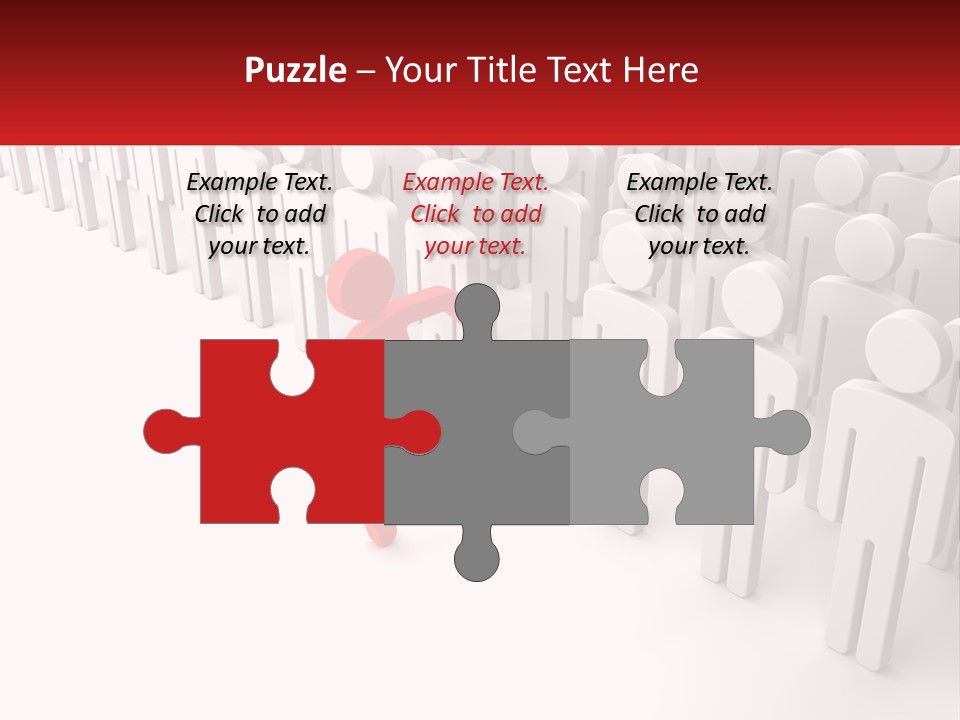 A Group Of People Standing In Front Of A Red Sign PowerPoint Template