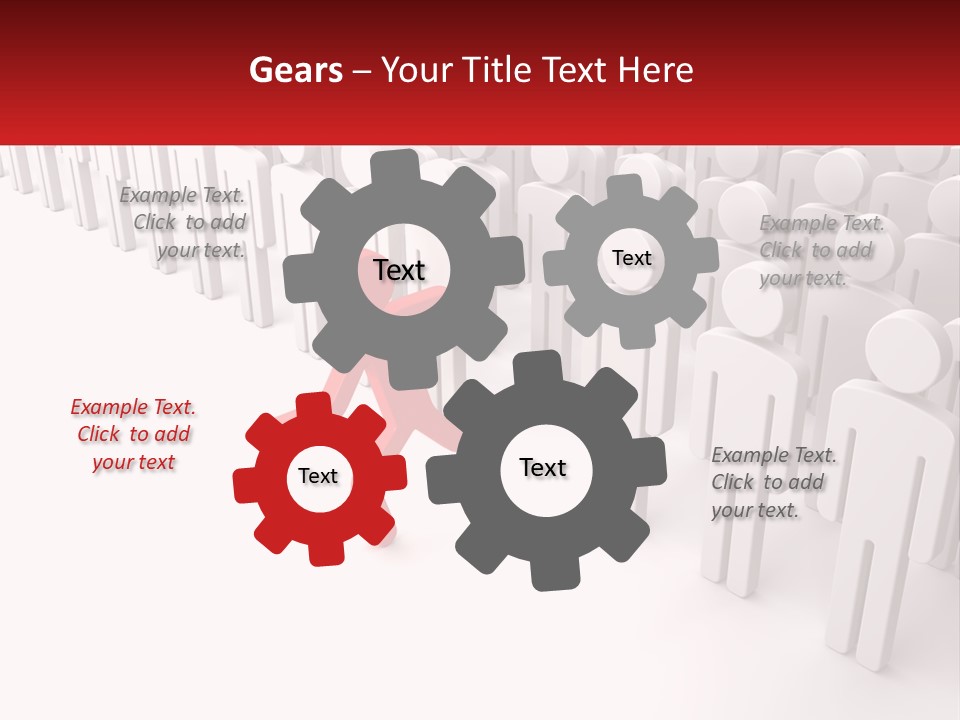 A Group Of People Standing In Front Of A Red Sign PowerPoint Template