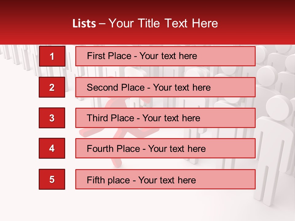 A Group Of People Standing In Front Of A Red Sign PowerPoint Template