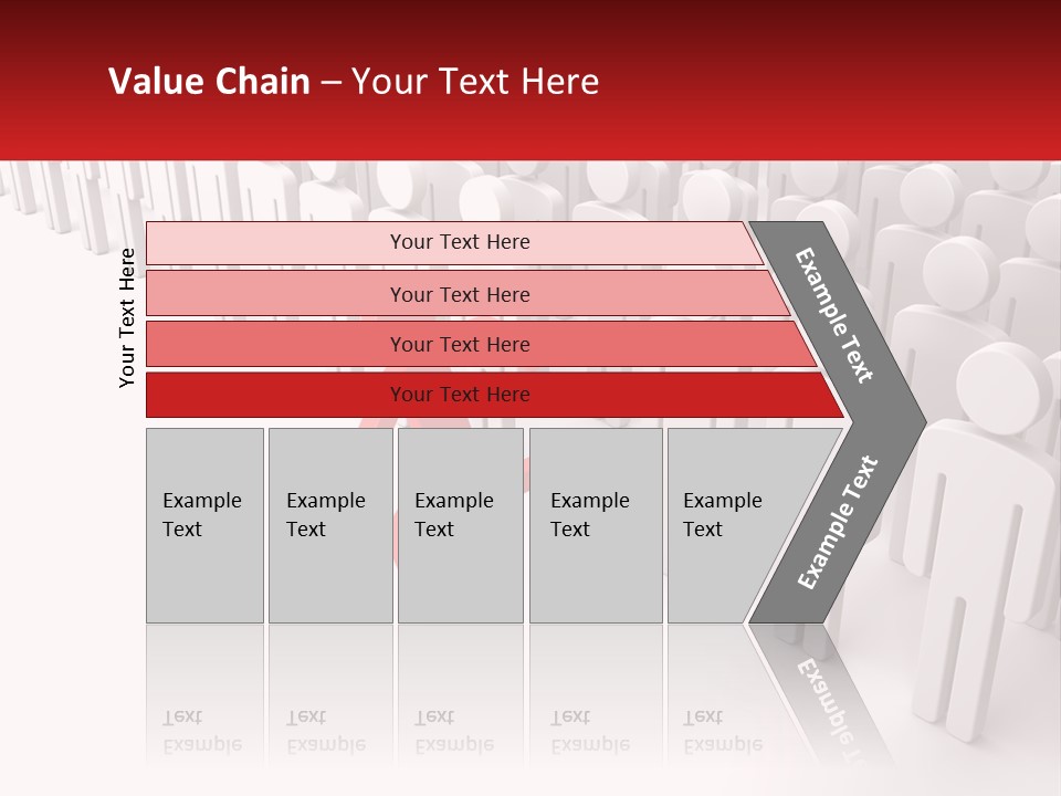 A Group Of People Standing In Front Of A Red Sign PowerPoint Template