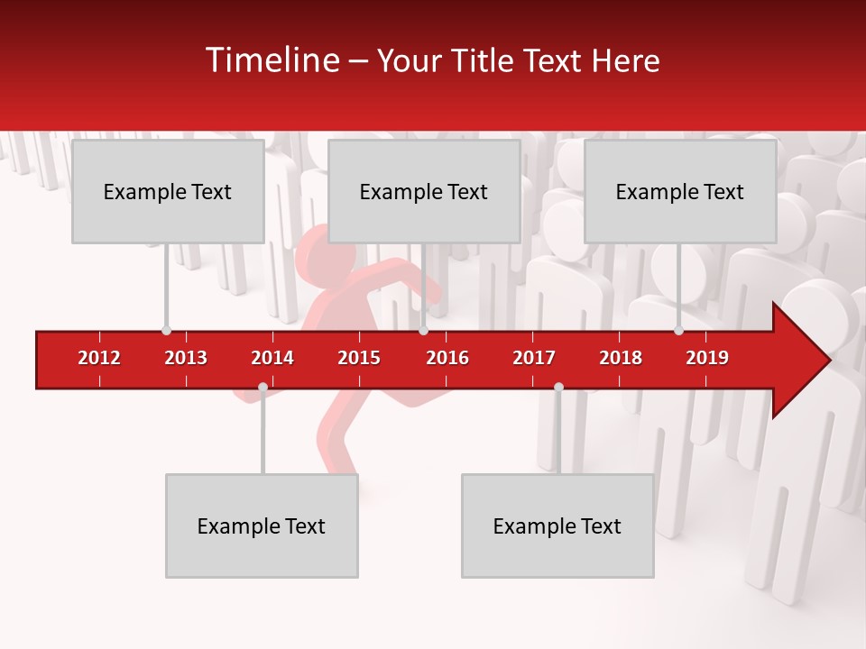 A Group Of People Standing In Front Of A Red Sign PowerPoint Template