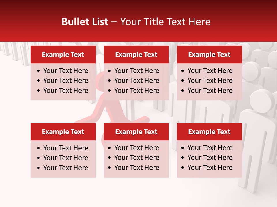 A Group Of People Standing In Front Of A Red Sign PowerPoint Template