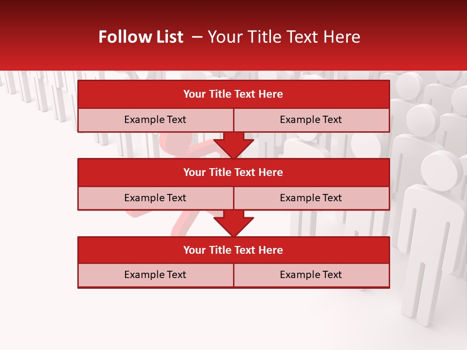 A Group Of People Standing In Front Of A Red Sign PowerPoint Template