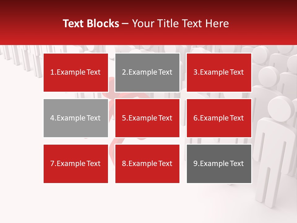 A Group Of People Standing In Front Of A Red Sign PowerPoint Template