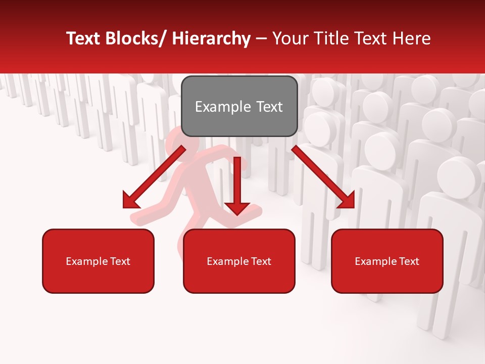 A Group Of People Standing In Front Of A Red Sign PowerPoint Template