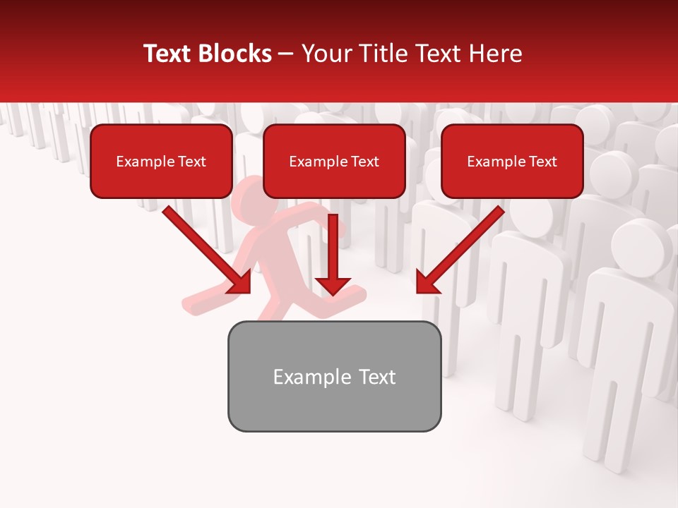 A Group Of People Standing In Front Of A Red Sign PowerPoint Template