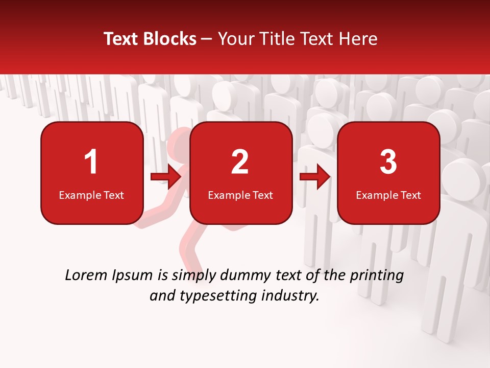 A Group Of People Standing In Front Of A Red Sign PowerPoint Template